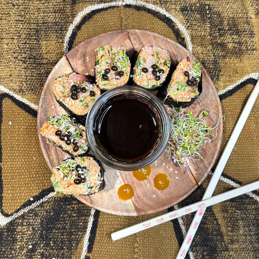 RAW Vegan Carrot Nori Rolls Recipe (Save Your Juice Pulp!)