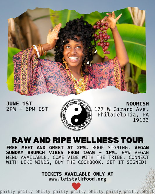 Philadelphia, PA (6/1): RAW AND RIPE USA COOKBOOK TOUR