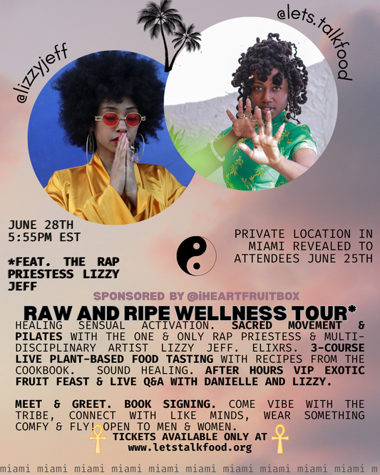 Miami, Florida (6/28): RAW AND RIPE USA COOKBOOK TOUR