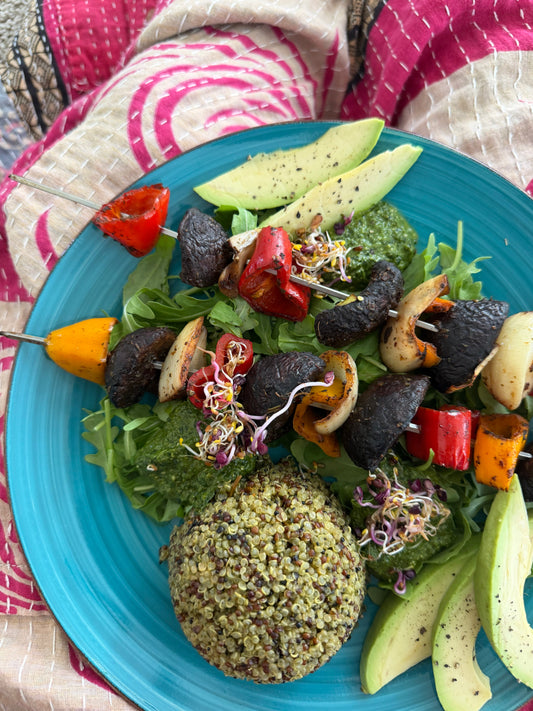 Vegan Mushroom Skewers Recipe (Summer Kebabs To Grill, Roast, or Eat RAW!)