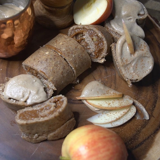 RAW Vegan Cinnamon Apple Rolls Recipe