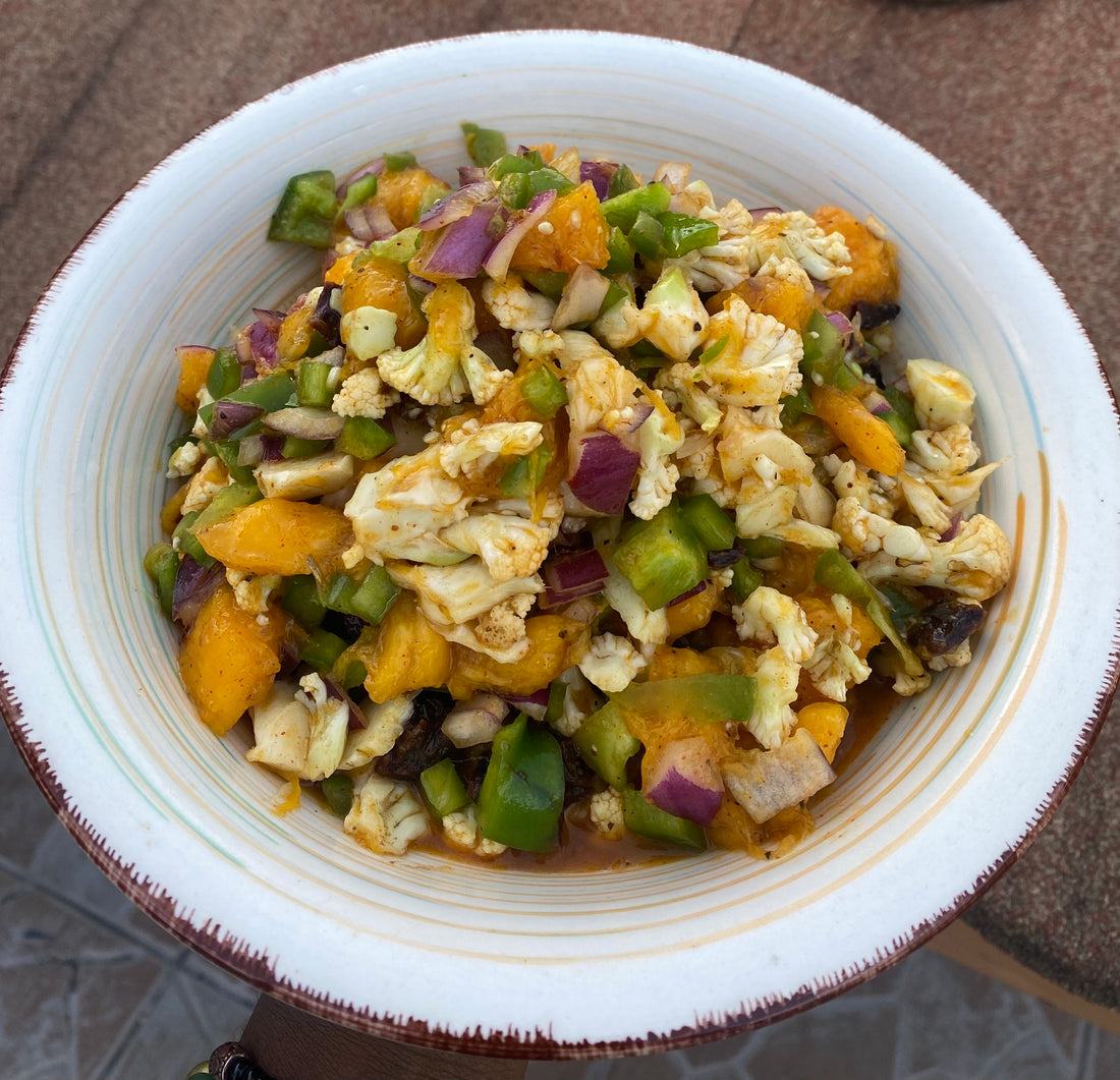 RAW Vegan Mango Kauli Salad Recipe 🥭