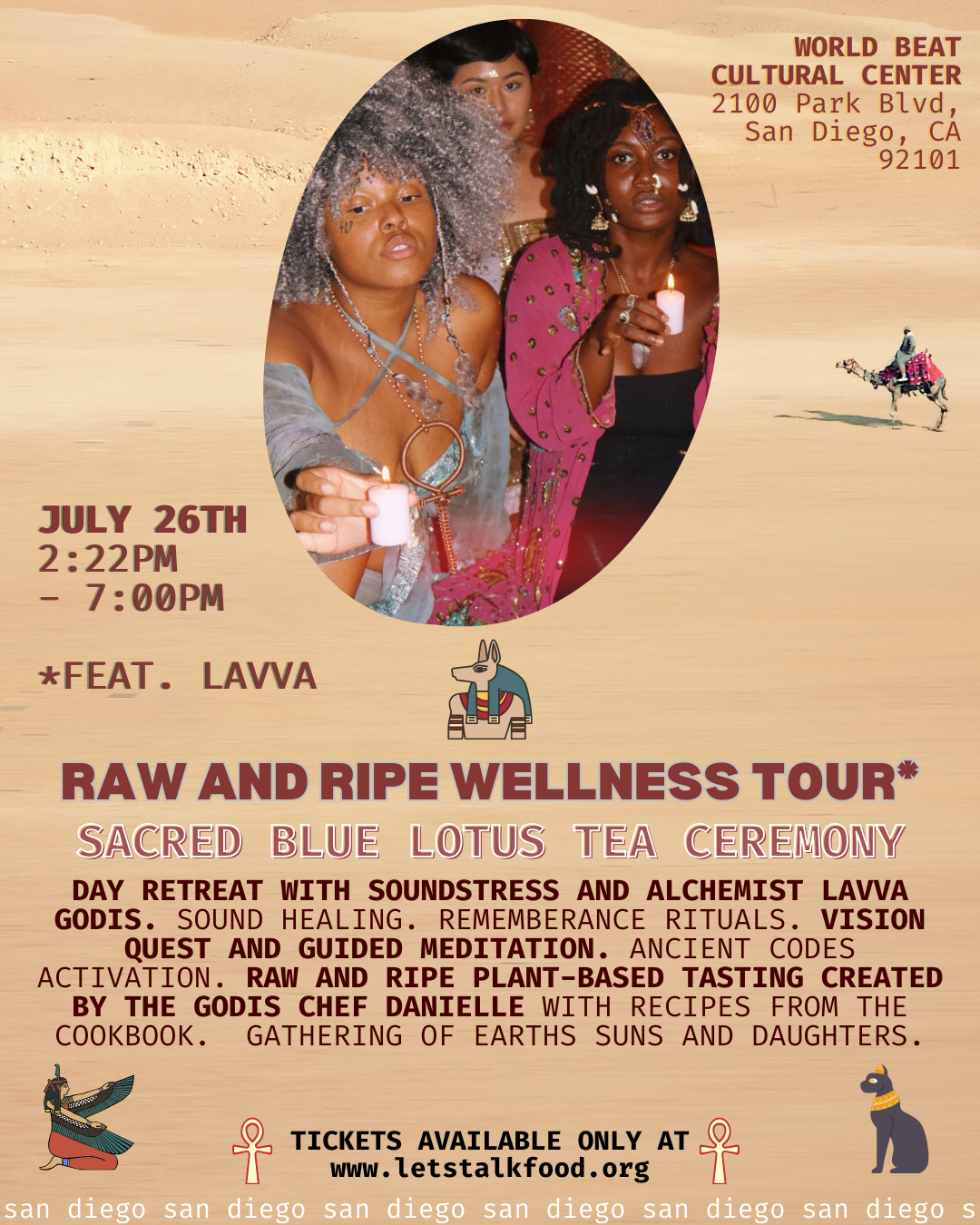 San Diego, California (7/26): RAW AND RIPE USA COOKBOOK TOUR