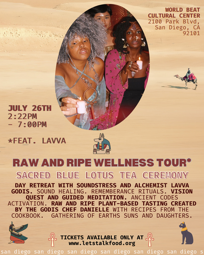San Diego, California (7/26): RAW AND RIPE USA COOKBOOK TOUR