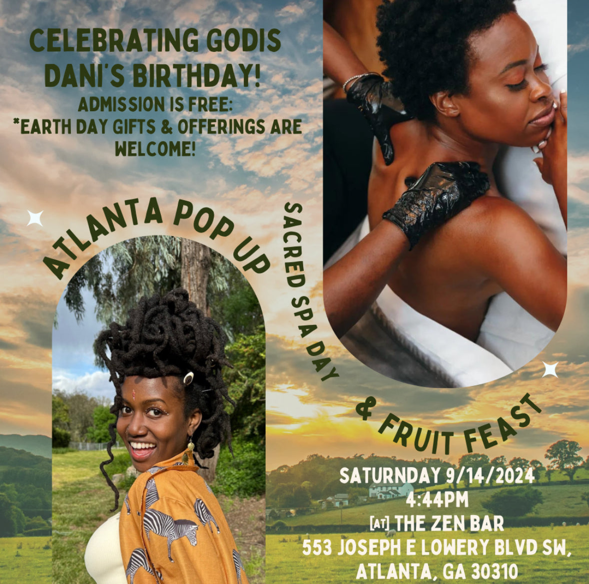 Sacred Spa Day Party & Fruit FEAST (Atlanta, 9/14/2024)
